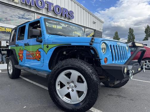 Blue 2012 Jeep Wrangler Unlimited Sahara