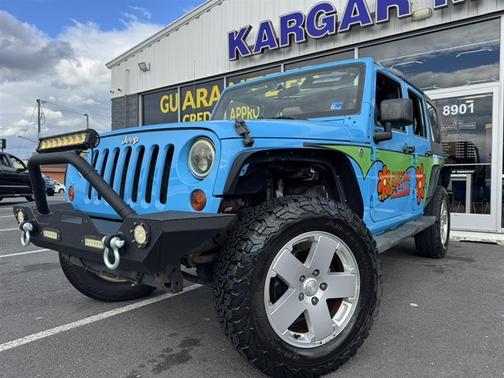 Blue 2012 Jeep Wrangler Unlimited Sahara