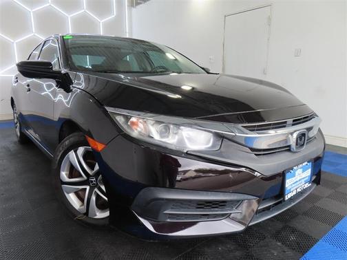 Black 2017 Honda Civic LX