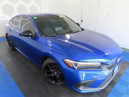 Blue 2023 Honda Civic Sport