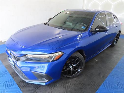 Blue 2023 Honda Civic Sport