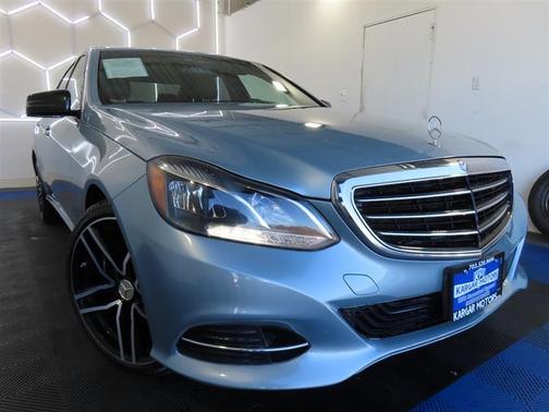 Blue 2016 Mercedes-Benz E-Class E 350 4MATIC