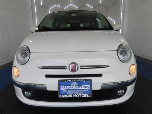White 2015 FIAT 500C Lounge