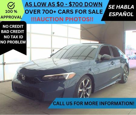 Blue 2025 Honda Civic Hybrid