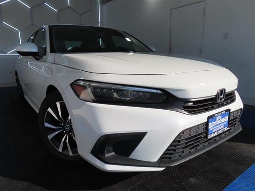 White 2023 Honda Civic EX