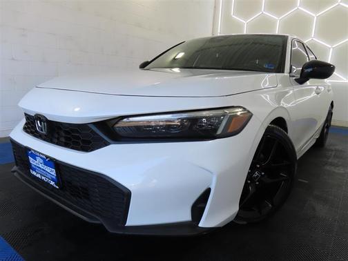 White 2025 Honda Civic Sport
