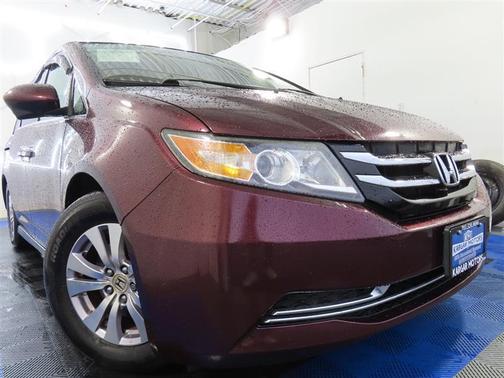 Red 2014 Honda Odyssey EX-L