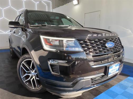 Black 2019 Ford Explorer sport