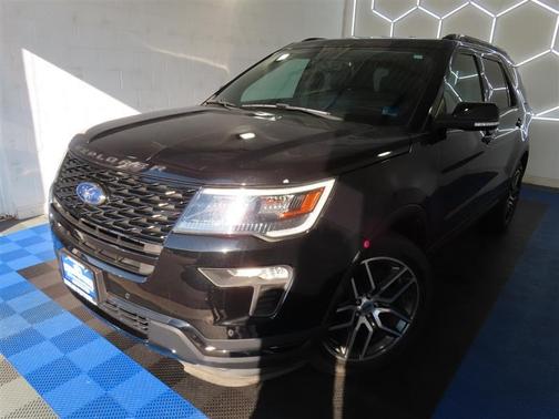 Black 2019 Ford Explorer sport