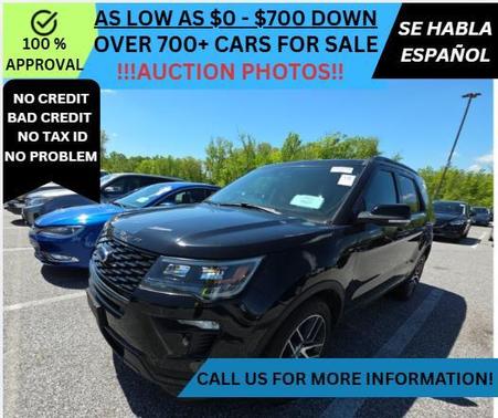 Black 2019 Ford Explorer sport