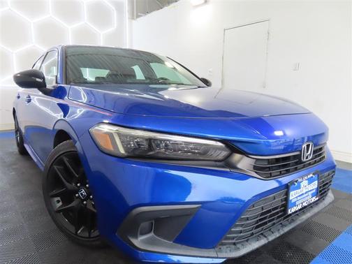 Blue 2022 Honda Civic Sport