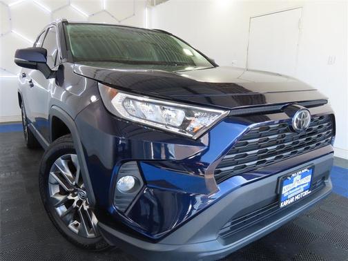 Blue 2020 Toyota RAV4 XLE Premium