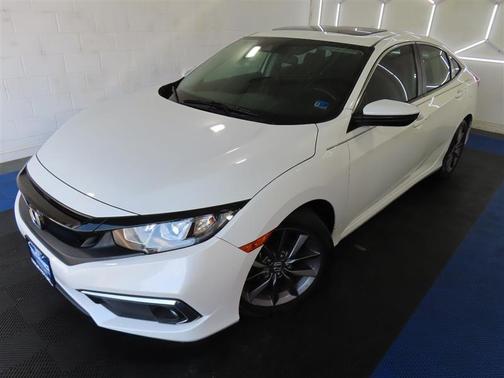 White 2020 Honda Civic EX