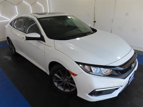 White 2020 Honda Civic EX
