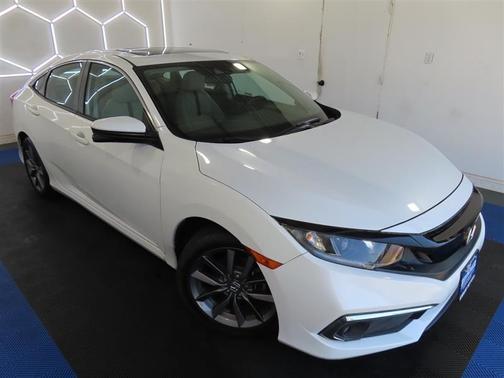 White 2021 Honda Civic EX