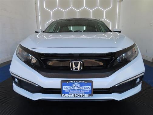 White 2021 Honda Civic EX