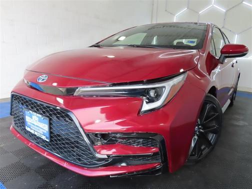 Red 2024 Toyota Corolla Hybrid SE