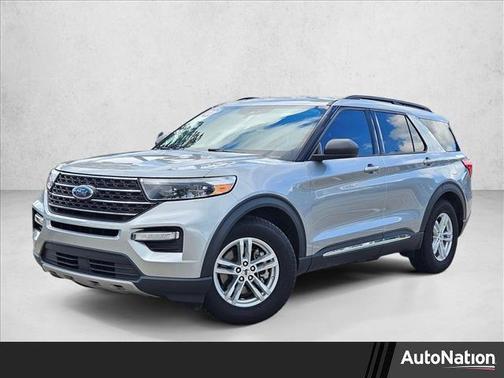 Iconic Silver Metallic 2023 Ford Explorer XLT