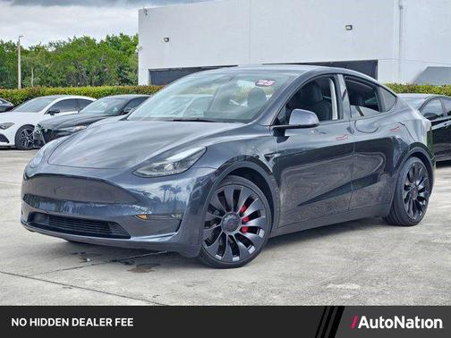 Stealth Grey 2025 Tesla Model Y Performance Dual Motor All-Wheel Drive