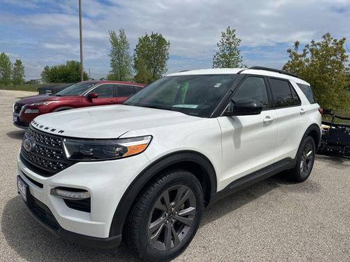 STAR WHITE MET TRI-COAT 2022 Ford Explorer XLT