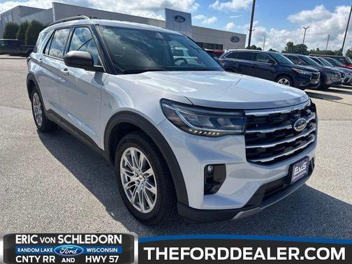 SPACE WHITE METALLIC 2026 Ford Explorer Active