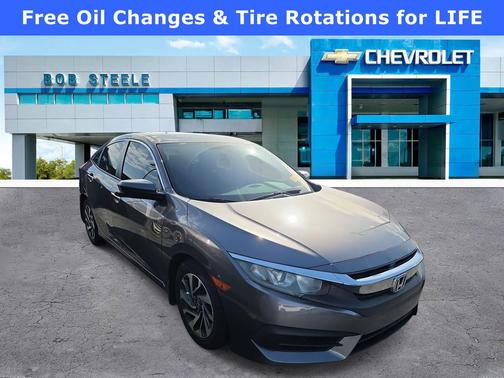 Modern Steel Metallic 2018 Honda Civic EX