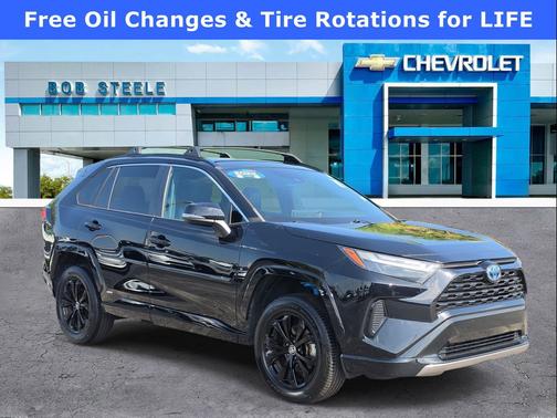 Midnight Black Metallic 2022 Toyota RAV4 Hybrid SE