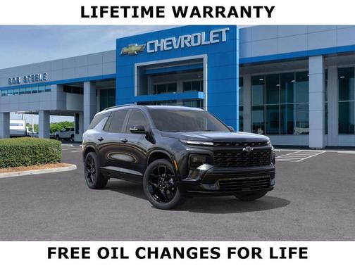 Black 2026 Chevrolet Traverse RS