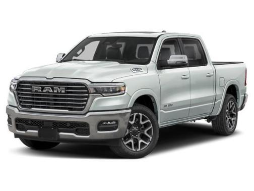 Ivory White Tri-Coat Pearlcoat 2025 RAM 1500 Laramie