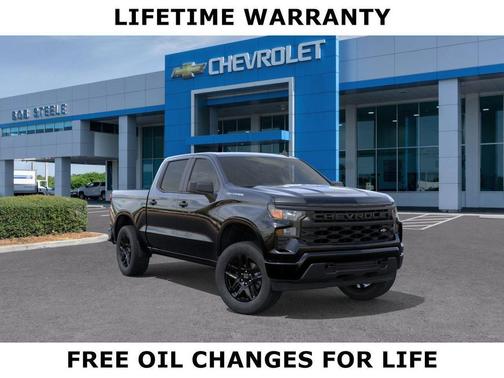 Black 2026 Chevrolet Silverado 1500 Custom