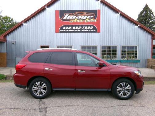 Scarlet Ember 2018 Nissan Pathfinder SV