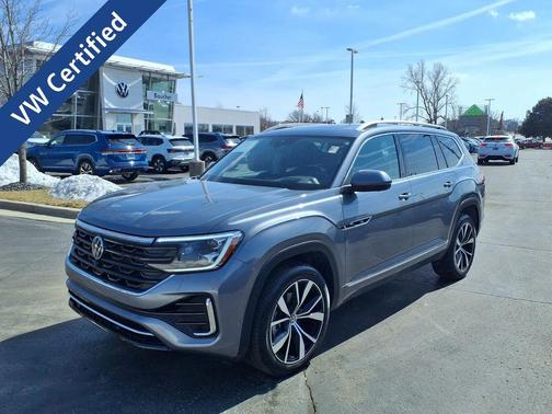 Platinum Gray Metallic 2025 Volkswagen Atlas 2.0T SEL Premium R-Line 4MOTION