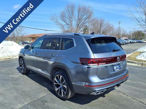 Platinum Gray Metallic 2025 Volkswagen Atlas 2.0T SEL Premium R-Line 4MOTION