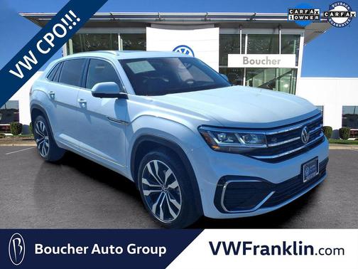 Opal White Pearl 2023 Volkswagen Atlas Cross Sport 3.6L V6 SEL Premium R-Line