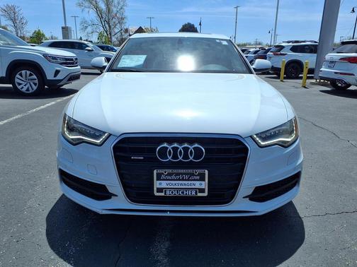 Glacier White 2015 Audi A6 3.0T Premium Plus