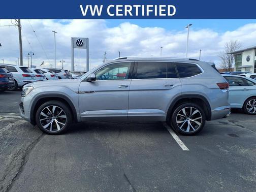 Silver Mist Metallic 2025 Volkswagen Atlas 2.0T SEL Premium R-Line 4MOTION