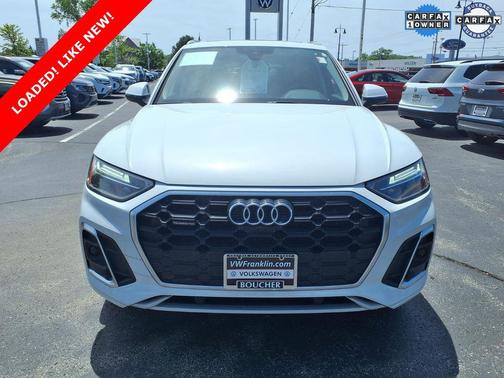 Glacier White Metallic 2023 Audi Q5 45 S line Premium Plus