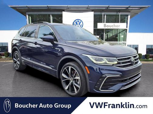 Atlantic Blue Metallic 2022 Volkswagen Tiguan 2.0T SEL R-Line 4MOTION
