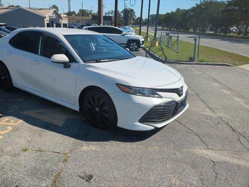 Super White 2019 Toyota Camry LE