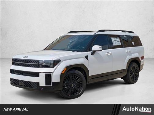 Serenity White 2026 Hyundai SANTA FE HEV Calligraphy