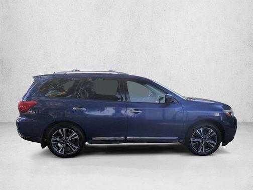 Caspian Blue 2017 Nissan Pathfinder Platinum