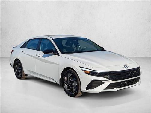 Serenity White 2025 Hyundai ELANTRA HEV SEL Sport