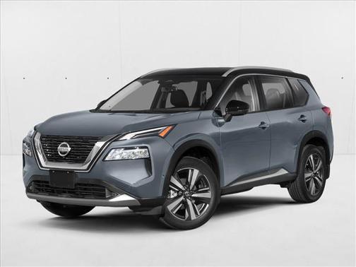 Boulder Gray Pearl/Super Black 2021 Nissan Rogue Platinum