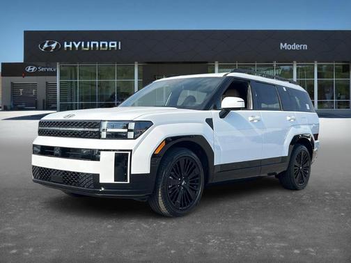 White 2026 Hyundai SANTA FE HEV Calligraphy