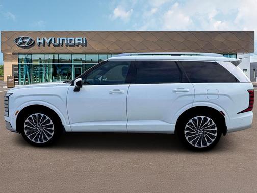 White 2026 Hyundai Palisade Hybrid Calligraphy