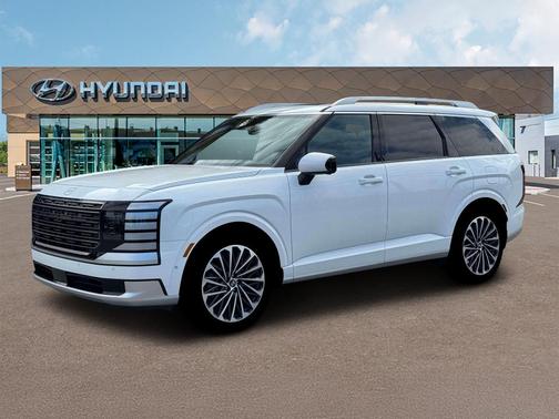 White 2026 Hyundai Palisade Hybrid Calligraphy