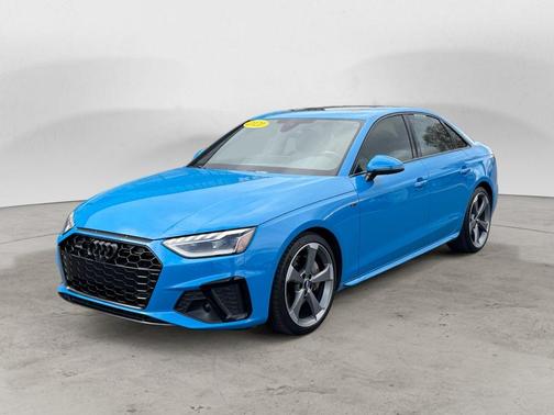 Turbo Blue 2021 Audi A4 45 S line quattro Premium