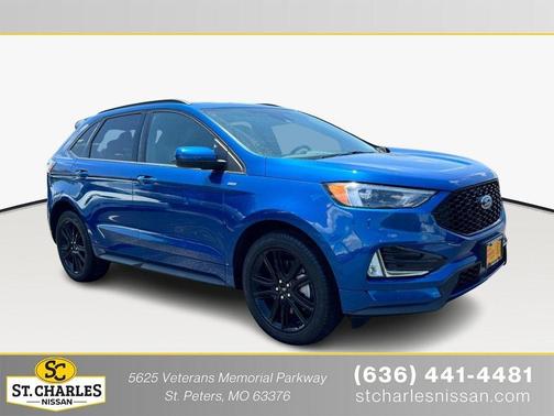 Atlas Blue Metallic 2024 Ford Edge ST Line