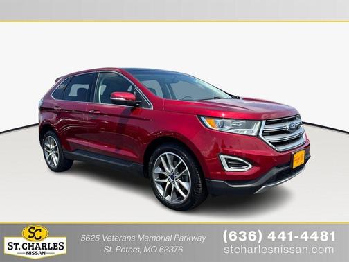 Ruby Red Metallic Tinted Clearcoat 2017 Ford Edge Titanium