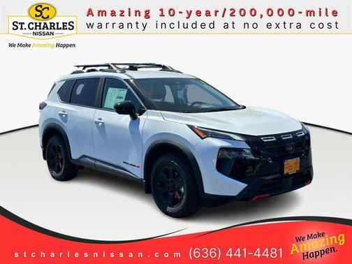Everest White Pearl Tricoat 2026 Nissan Rogue Rock Creek